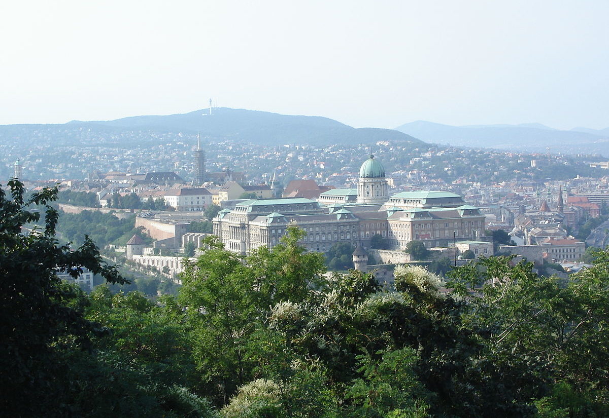 Widok na Zamek Królewski w Budapeszcie